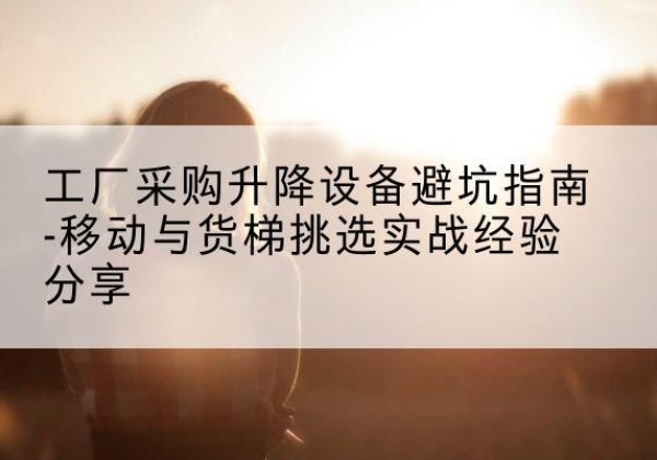 铁锋移动式升降机怎么选-工厂采购升降设备避坑指南-移动与货梯挑选实战经验分享