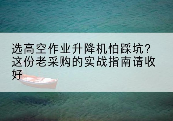 铁锋高空作业升降机厂家推荐-选高空作业升降机怕踩坑？这份老采购的实战指南请收好
